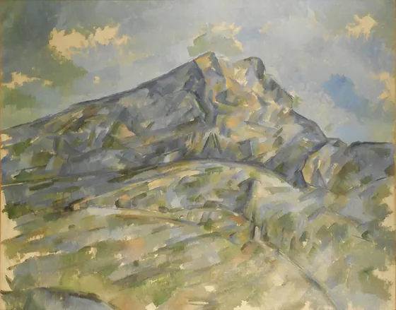 La Montagne Sainte-Victoire vue du bosquet du Château Noir
