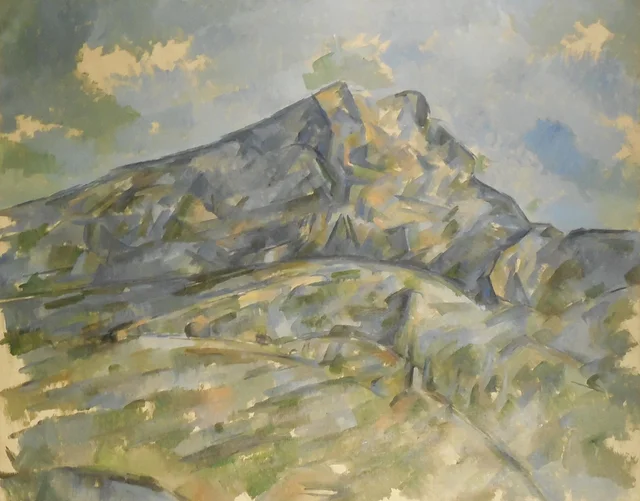 La montaña Sainte-Victoire vista desde el bosquecillo del Château Noir, Paul Cézanne
