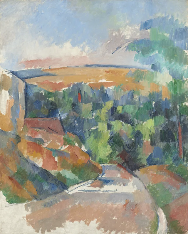 El camino sinuoso; Mañana de primavera en Saint-Antonin