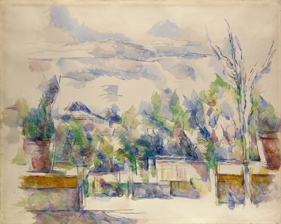 La terrasse du jardin des Lauves