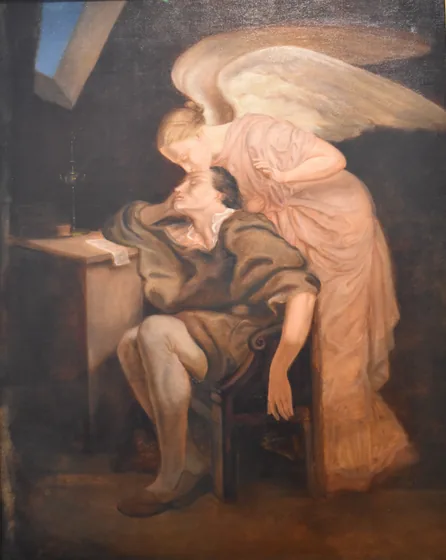 Le Baiser de la muse, d'après Frillié