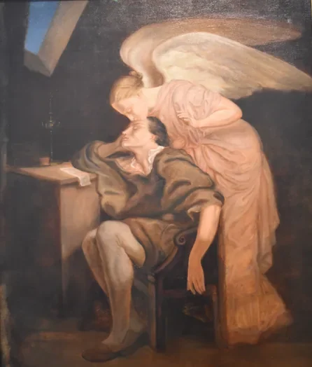 Le Baiser de la muse, d'après Frillié
