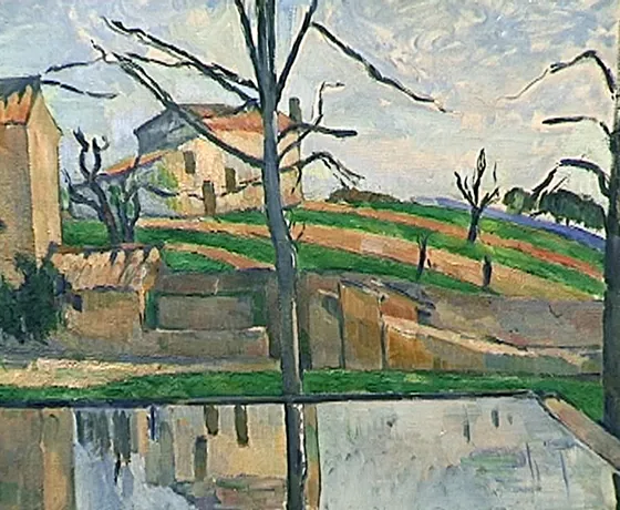 Le Bassin du Jas de Bouffan en hiver