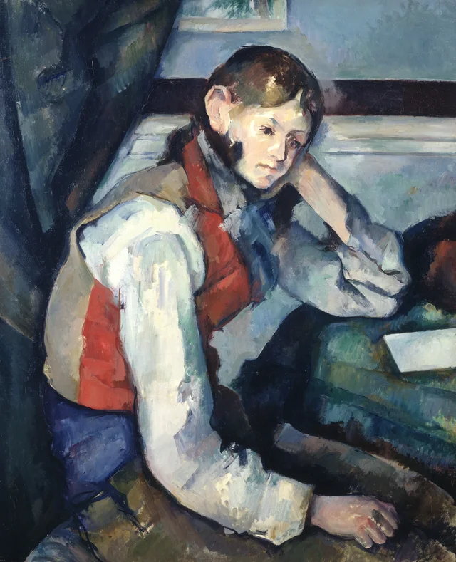 El muchacho del chaleco rojo, Paul Cézanne