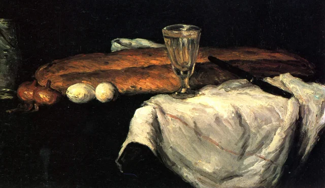 El pan y los huevos, Paul Cézanne