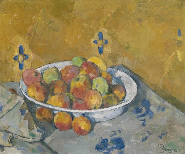 El plato de manzanas