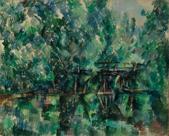 El puente de la isla Machefer en Saint-Maur-des-Fossés, Paul Cézanne