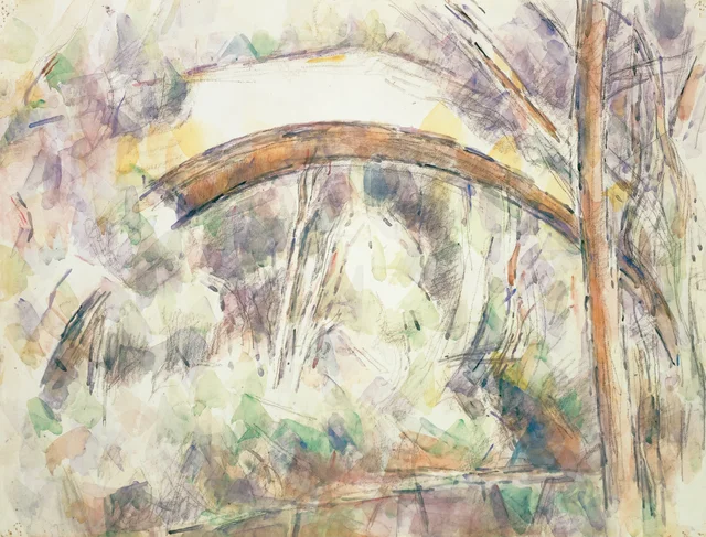 El puente de los Trois Sautets, Paul Cézanne