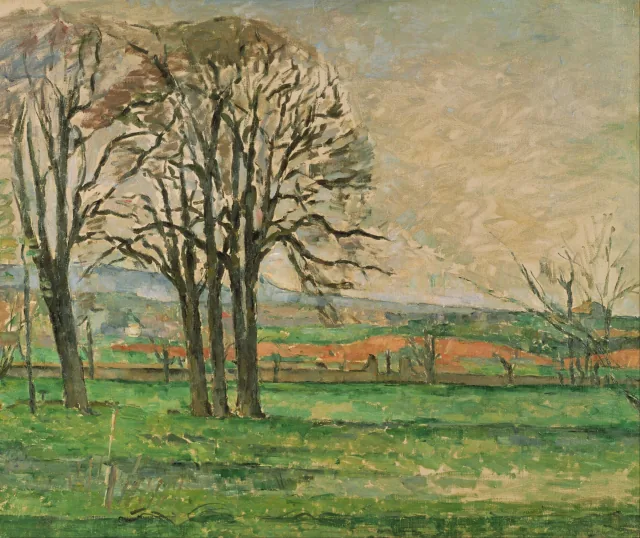 Les Arbres du Jas de Bouffan dénudés, Paul Cézanne