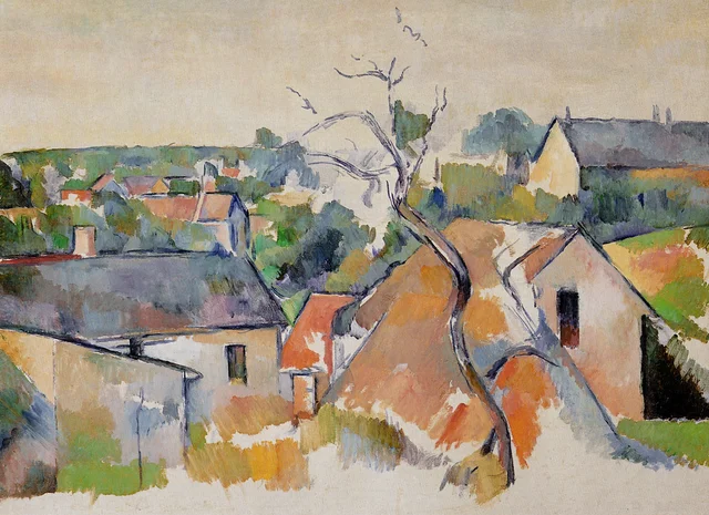 Los tejados, Paul Cézanne