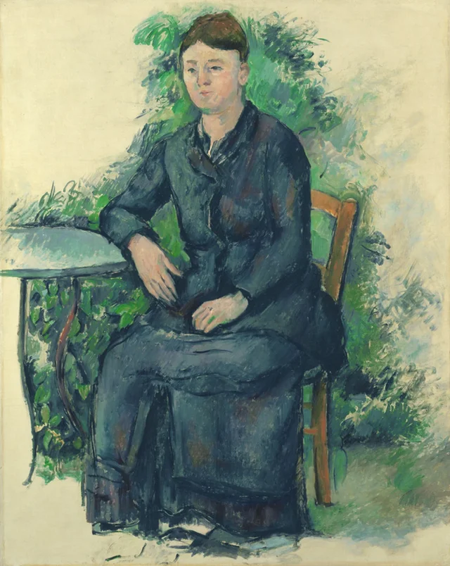 Madame Cézanne en el jardín, Paul Cézanne