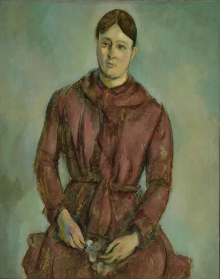 Madame Cézanne en robe rouge