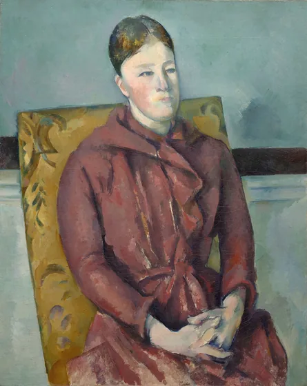 Madame Cézanne en robe rouge