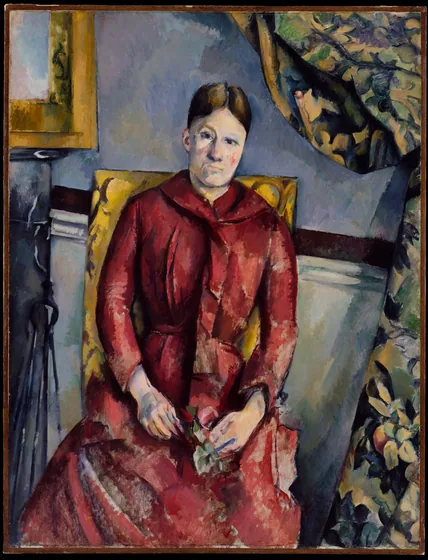 Madame Cézanne en robe rouge