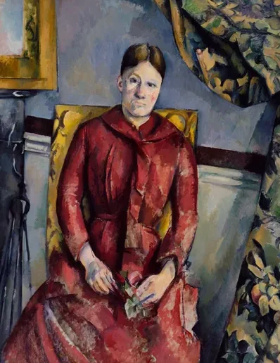 Madame Cézanne en robe rouge