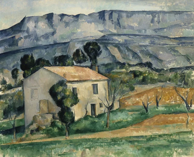 Casa ante la Sainte-Victoire cerca de Gardanne, Paul Cézanne