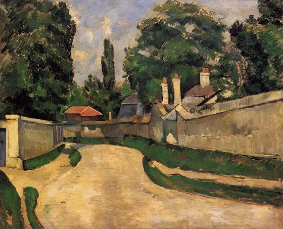 Maisons au bord d'une route, I