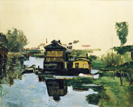 Maisons flottantes sur un fleuve