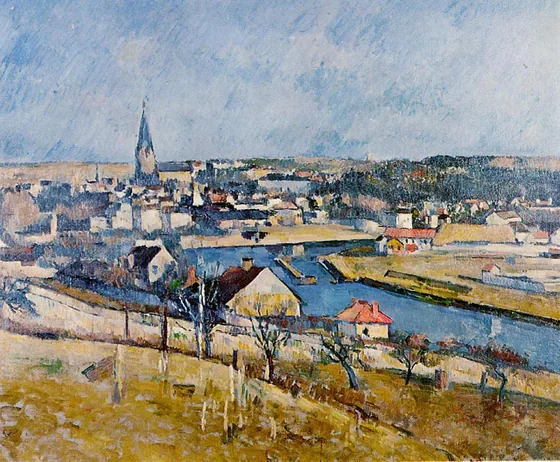 Melun vu depuis Le Mée-sur-Seine