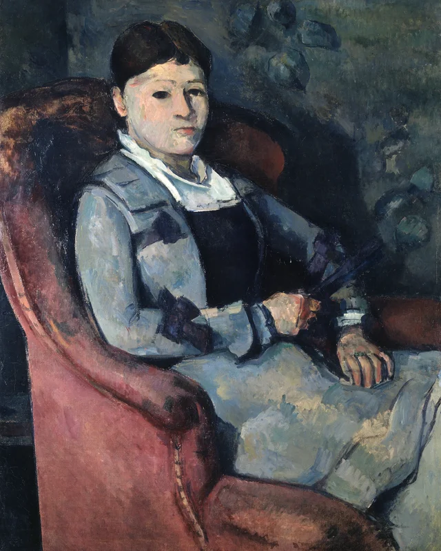 Madame Cézanne con abanico