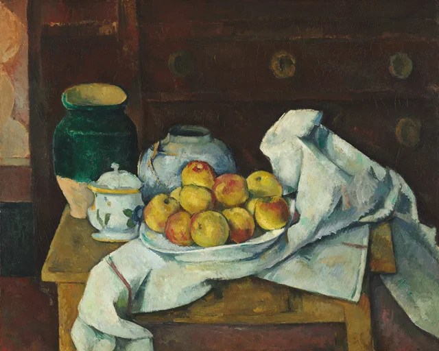 Naturaleza muerta con cómoda, Paul Cézanne