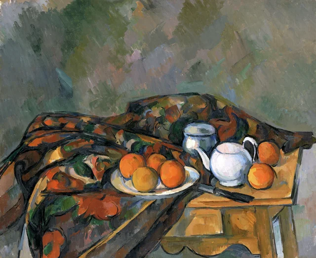 Naturaleza muerta con tetera, Paul Cézanne