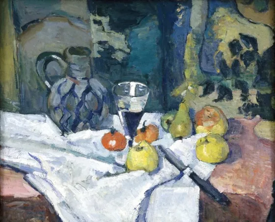Nature morte au pot de grès
