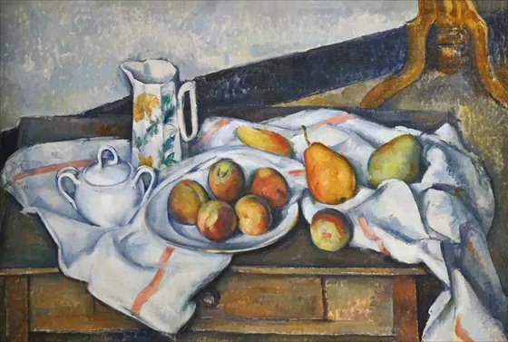 Nature morte aux pêches et aux poires