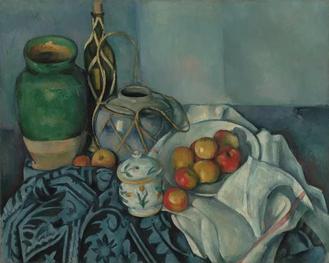 Bodegón con manzanas