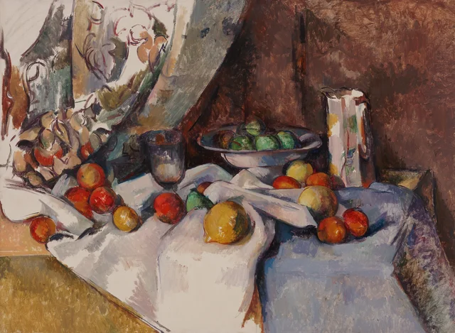 Bodegón con manzanas