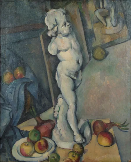 Nature morte avec amour en plâtre