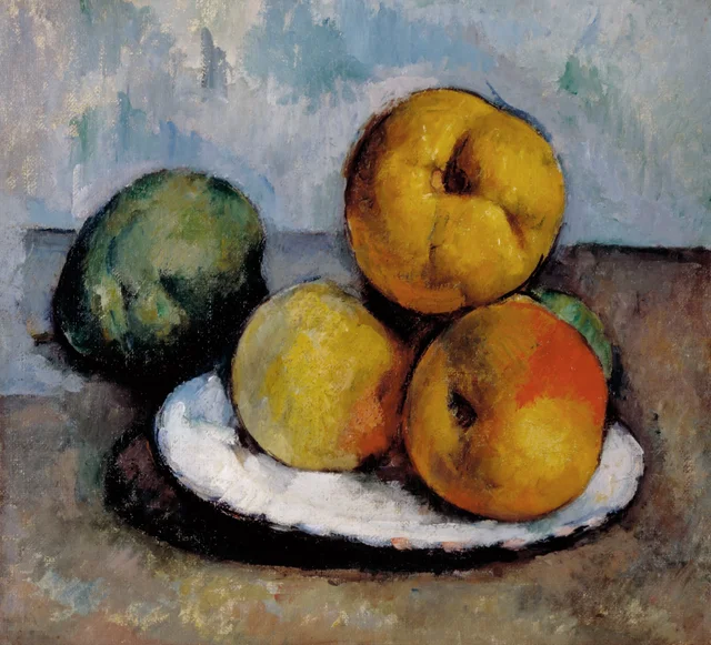 Naturaleza muerta con manzanas