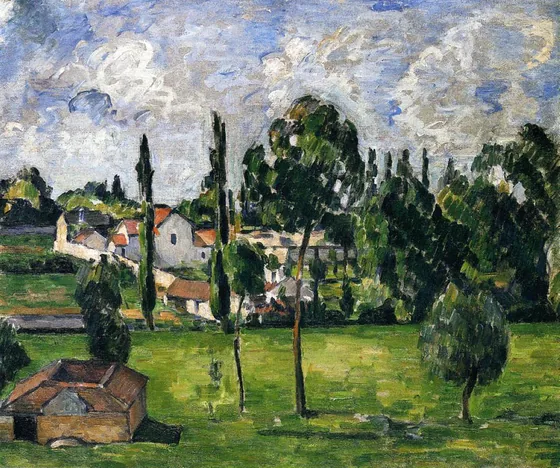 Paysage avec conduite d’eau