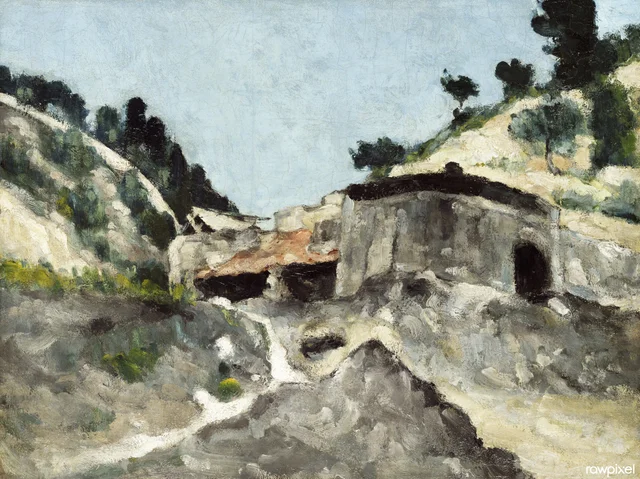 Paisaje con molino de agua