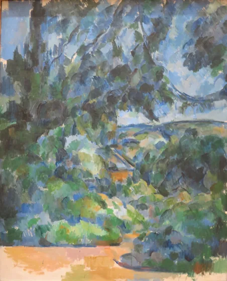 Paysage bleu