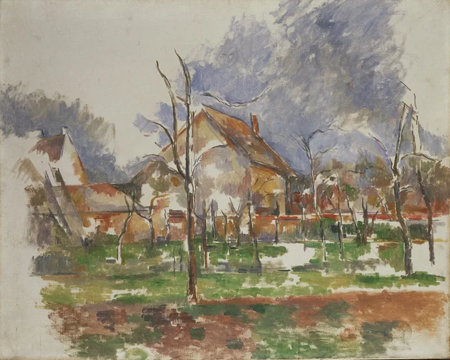 Paisaje de invierno (Giverny), Paul Cézanne