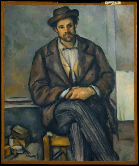 Paysan assis
