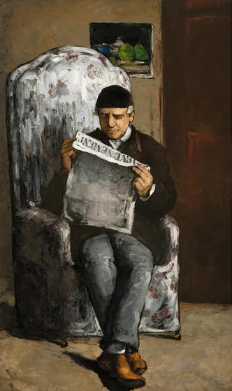 Père de l'Artiste lisant l'Événement