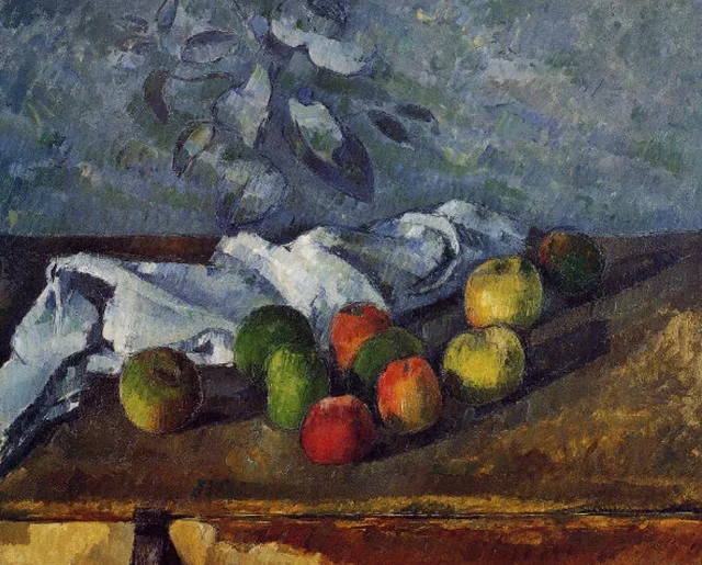 Manzanas y servilleta