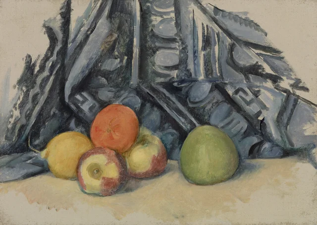 Manzanas y alfombra