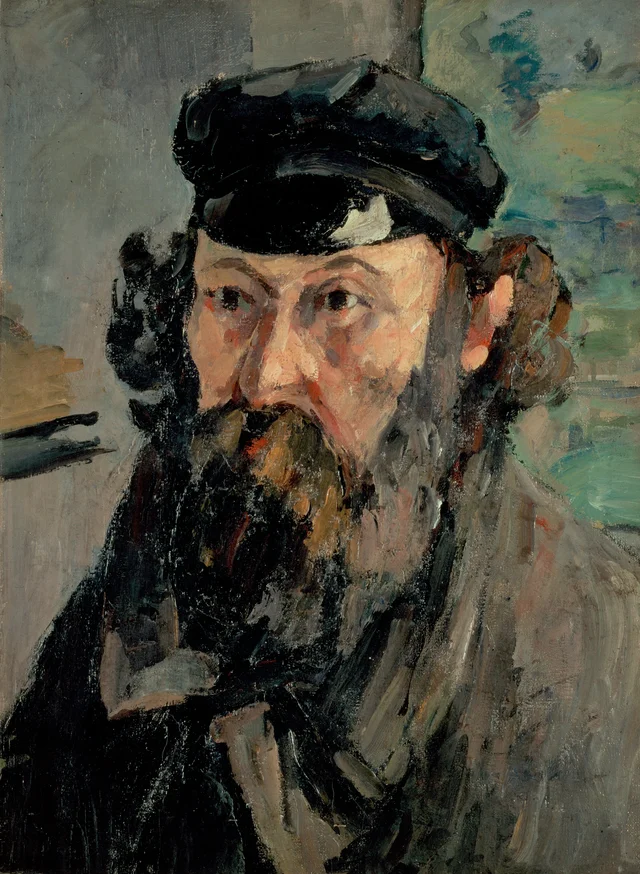 Retrato del artista con gorra
