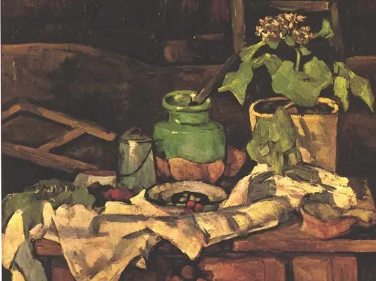 Pot de fleurs sur une table