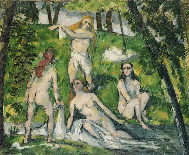 Cuatro bañistas, Paul Cézanne