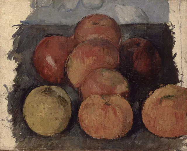 Unas manzanas, Paul Cézanne