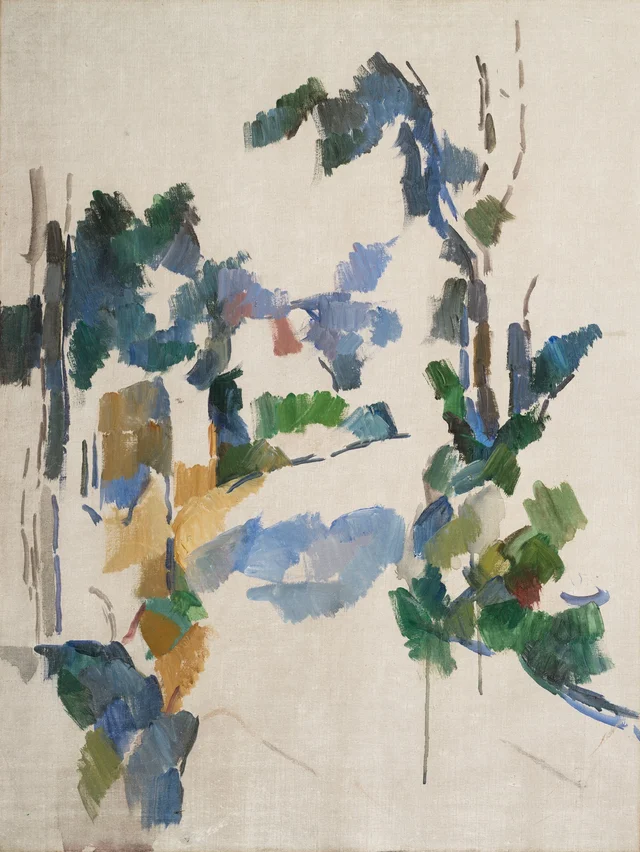 Estudio de árboles, Paul Cézanne