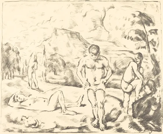The Bathers (Large Plate)