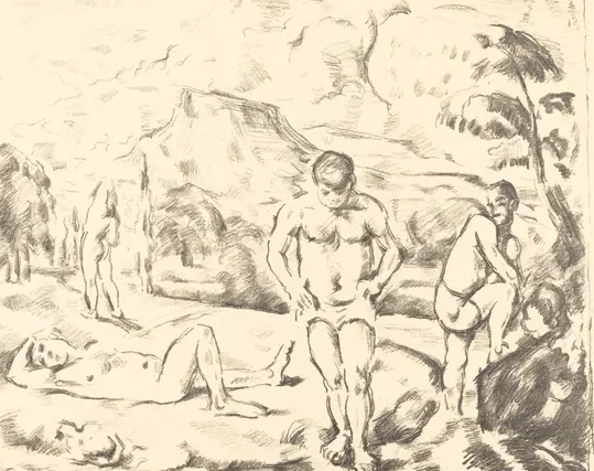 The Bathers (Large Plate)