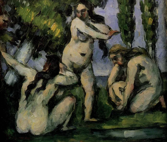 Tres bañistas