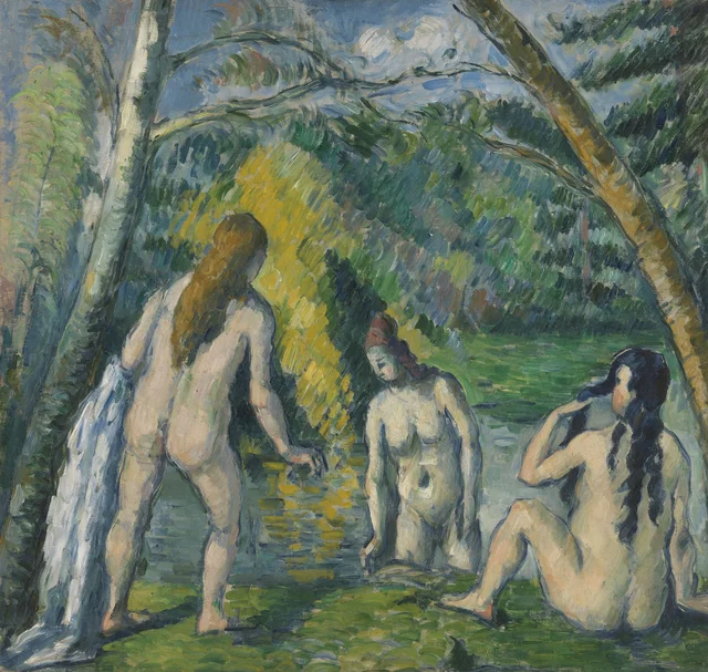 Tres bañistas