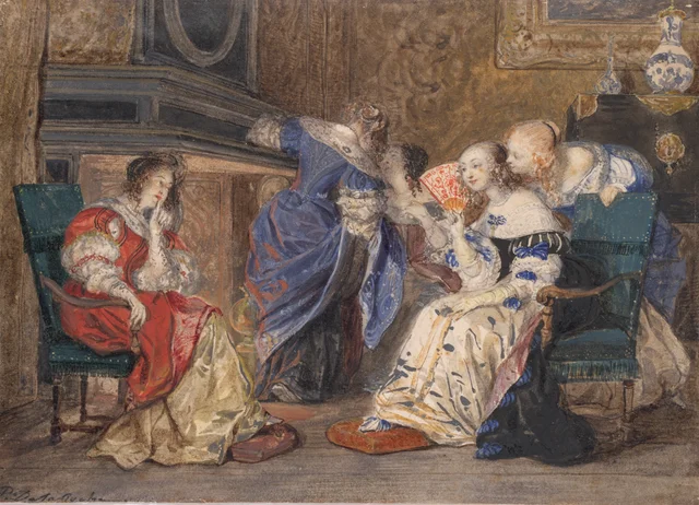 Femmes dans un intérieur, Paul Delaroche
